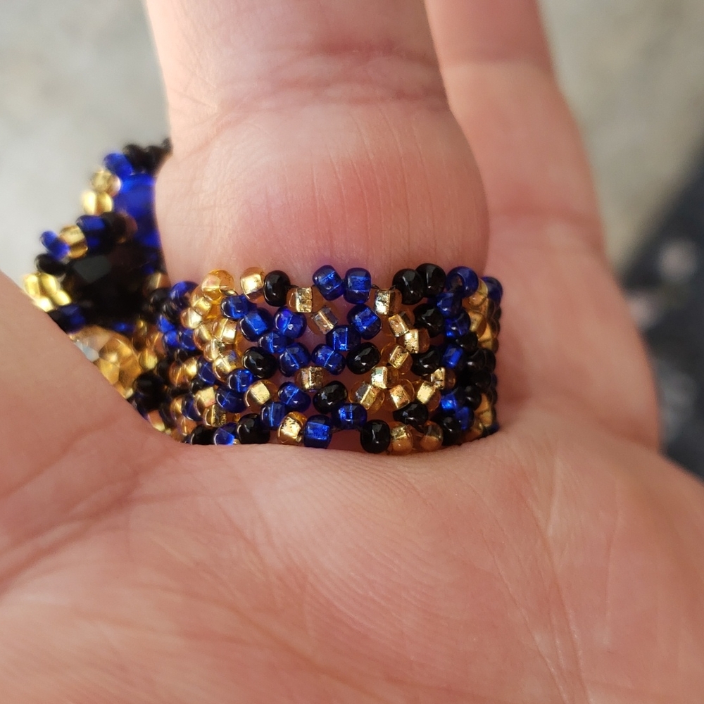 Handmade beaded ring - Picture 5 of 7